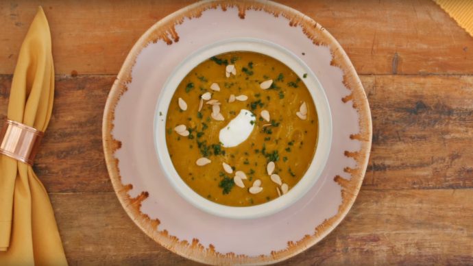 Receita de Sopa de Abóbora por Carol Fiorentino