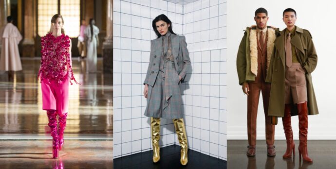 Bermuda com bota over the knee - Paris Fashion Week - Isabella Fiorentino