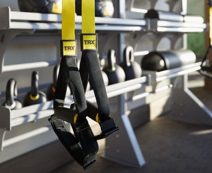 Treino exercícios TRX - Fita suspensa