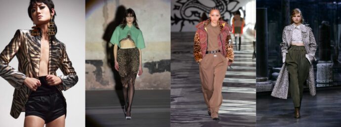animal print - tendências outono 2021 - Milan Fashion Week