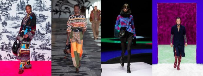 Estampas gráficas - Outono 2021 - Semana de moda de milão